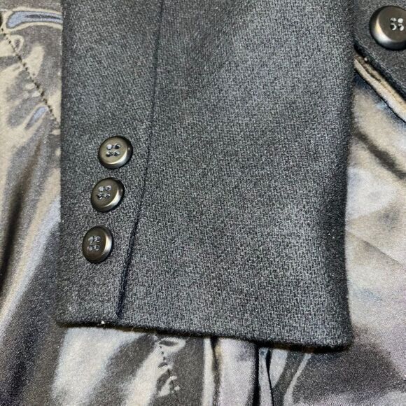 Worthington VTG  100% Wool‎ Blazer Women 8 2 Button Career Jacket Lining Black - Picture 5 of 6